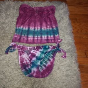 Lucky Brand Tie Dye Tankini